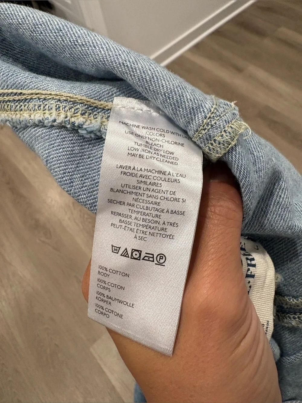 Free People Washed Blue Denim Relaxed Overalls - Picture 8 of 8